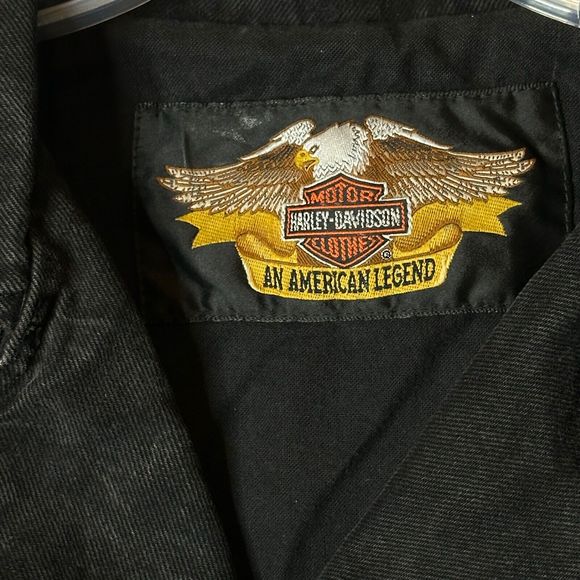 Womens Harley Davidson Jacket Angled Zipper Front Vintage See Photos for size - Picture 2 of 15
